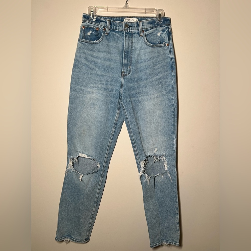 Abercrombie & Fitch Light Blue Straight Leg Jeans